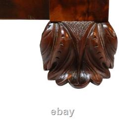 Classical American Empire Step Back Cupboard With Mullioned Doors c1840