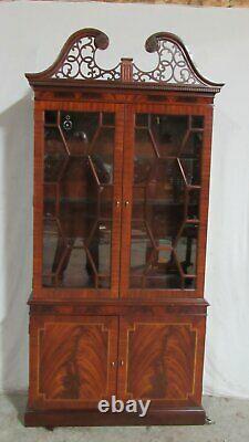 Councill Furniture China Cabinet Bookcase Mahogany Chippendale