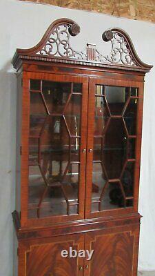 Councill Furniture China Cabinet Bookcase Mahogany Chippendale