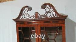 Councill Furniture China Cabinet Bookcase Mahogany Chippendale