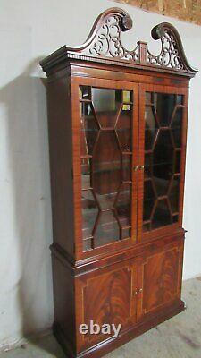 Councill Furniture China Cabinet Bookcase Mahogany Chippendale