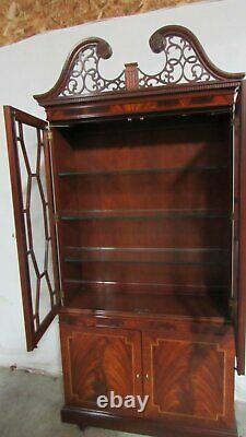 Councill Furniture China Cabinet Bookcase Mahogany Chippendale