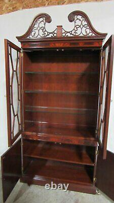 Councill Furniture China Cabinet Bookcase Mahogany Chippendale