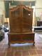 Country French Oak Antique Carved China Cabinet 06be291