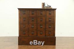 Country Pine Antique 16 Drawer Apothecary or Collector Cabinet or File #32001