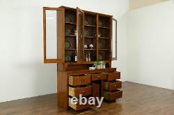 Country Pine Cabinet Antique Kitchen Pantry Cupboard #34855