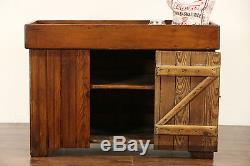 Country Pine Wainscoting 1900 Antique Farmhouse Primitive Dry Sink
