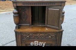 Court Cupboard Jacobean Tudor Cabinet Oak Old Charm