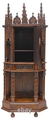 Cupboard / Cabinet, Credence, French, Gothic Revival, Highly Carved, Oak, 1800's