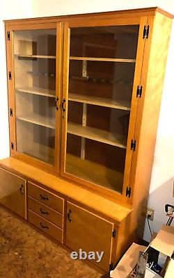 Custom Made Wood / Glass Cabinet Local Pick Up Only