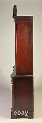 Custom Sheraton Style Mahogany Bookcase China Cabinet