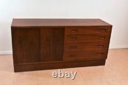 Danish Rosewood Credenza Carlo Jensen For Hundevad Four Drawers