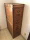 Deep Discount Antique Filing Cabinet, 4 Drawer, Oak, For Letter Size Documents