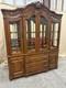 Delivery Available Read Description Vintage Solid Wood Hutch Cabinet With Lights