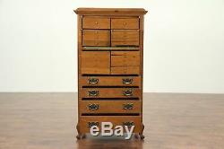 Dental, Jewelry or Collector Cabinet, Oak 1895 Antique, 23 Drawers #29205