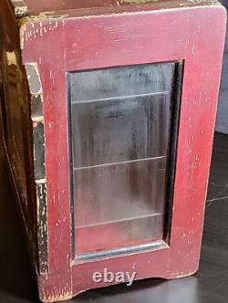 Display Cabinet Medical Apothecary / Barber Shop / Dentist Case Antique Art Deco