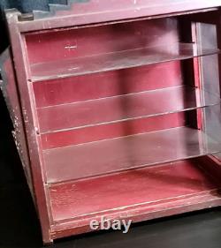 Display Cabinet Medical Apothecary / Barber Shop / Dentist Case Antique Art Deco