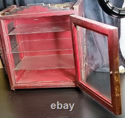 Display Cabinet Medical Apothecary / Barber Shop / Dentist Case Antique Art Deco