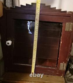 Display Cabinet Medical Apothecary / Barber Shop / Dentist Case Antique Art Deco