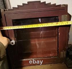 Display Cabinet Medical Apothecary / Barber Shop / Dentist Case Antique Art Deco