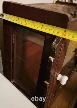 Display Cabinet Medical Apothecary / Barber Shop / Dentist Case Antique Art Deco