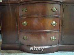 Drexel Solid Wood Curved-Front China Hutch