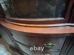 Drexel Solid Wood Curved-Front China Hutch