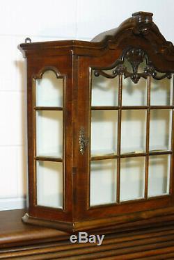 Dutch Antique Wall Cabinet Hanging Cabinet Cupboard Old Cabinet Nutwood