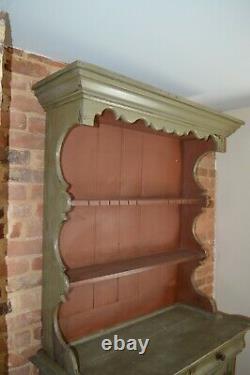Dutch Step back Painted Cupboard C. 1780