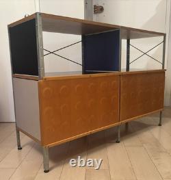 Eames Storage Unit 2 x 2 with Dimple Doors Herman Miller Mid-Century Modern