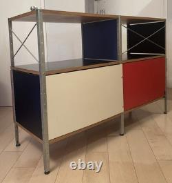 Eames Storage Unit 2 x 2 with Dimple Doors Herman Miller Mid-Century Modern