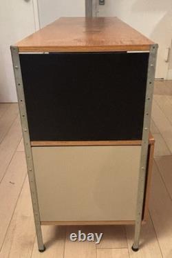 Eames Storage Unit 2 x 2 with Dimple Doors Herman Miller Mid-Century Modern