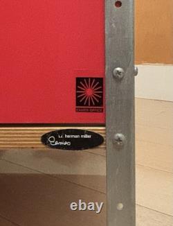 Eames Storage Unit 2 x 2 with Dimple Doors Herman Miller Mid-Century Modern