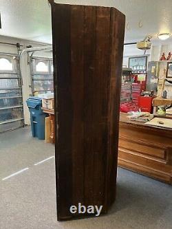 Early 1800s maple corner cupboard