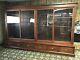 Early 1900's Antique Clothing Store Display Cabinet, Glass Doors
