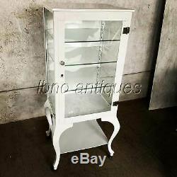 Early 1900's Metal Enameled Dental Cabinet / Display Case