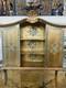 Early 1900s Antique Italian Ornate Wod Display Case