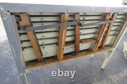 Early 1900s Tall Two Part Painted Dental Cabinet 6097