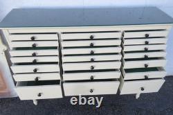 Early 1900s Tall Two Part Painted Dental Cabinet 6097