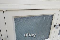 Early 1900s Tall Two Part Painted Dental Cabinet 6097