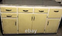 Early 1950's 3 Piece Kitchen Cupboards with Countertops Great Wood Craftsmanship