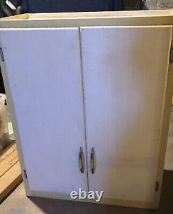 Early 1950's 3 Piece Kitchen Cupboards with Countertops Great Wood Craftsmanship