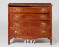 Early 19th Century Federal Inlaid Fruitwood Chest of Drawers