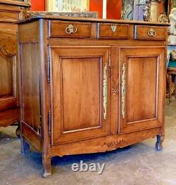 Early 19th Century Louis XV French Provincial Fruitwood Inlaid Vaisselier (1852)