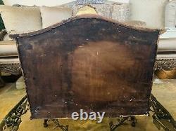 Early 20th Century Antique French Ornate Gilded Wooden Display Case