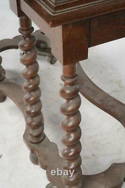 Early 20th Century Large William & Mary-Style Oak Secretary Cabinet on Stand