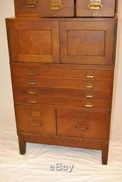 Early 20th Century Oak Stacking File Cabinet by Yawman and Erbe