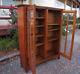 Early Antique Gustav Stickley Bookcase With Leaded Glass Inv2014