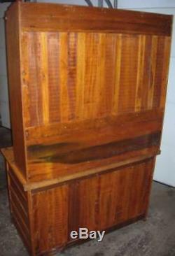 Early Oak Hoosier Style Bakers Cabinet w Dry Sink, Potato and Sugar Bins