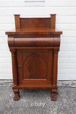 Empire Carved Claw Feet Bar Liquor Bottle Cabinet 4676